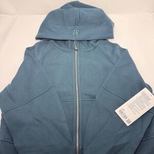 NWT Lululemon Scuba Oversized Full Zip Hoodie Indochine Blue Size XS/S